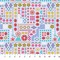 Fabric Northcott Periwinkle High Score Yesterday by the Quarter Yard AMT160-63V